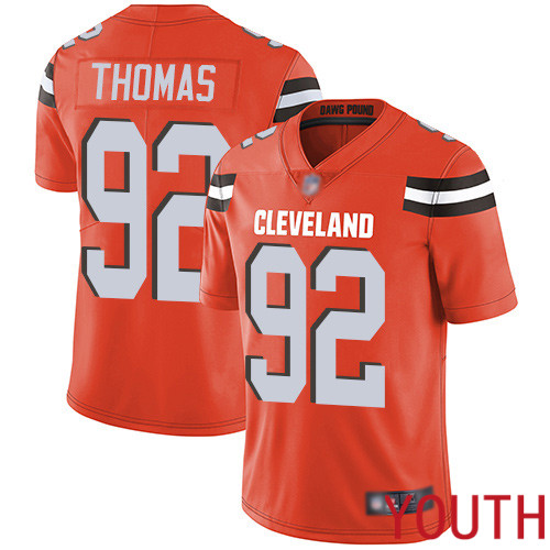 Cleveland Browns Chad Thomas Youth Orange Limited Jersey 92 NFL Football Alternate Vapor Untouchable
